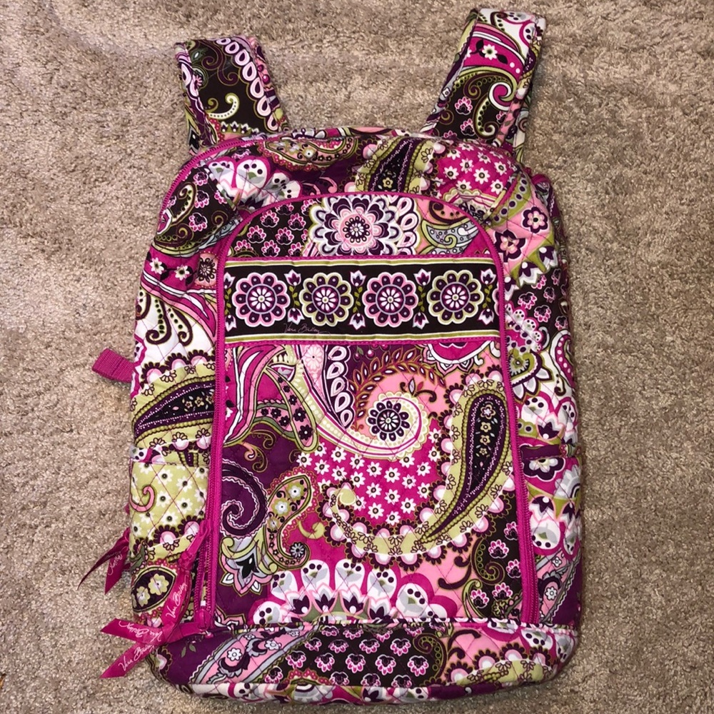 Vera Bradley Very Berry Paisley laptop backpack